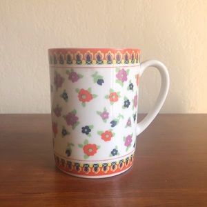 Vintage 1970s Floral Mug